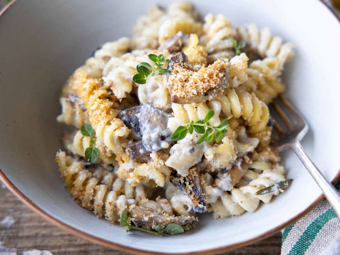 Creamy Mushroom Pasta Bake