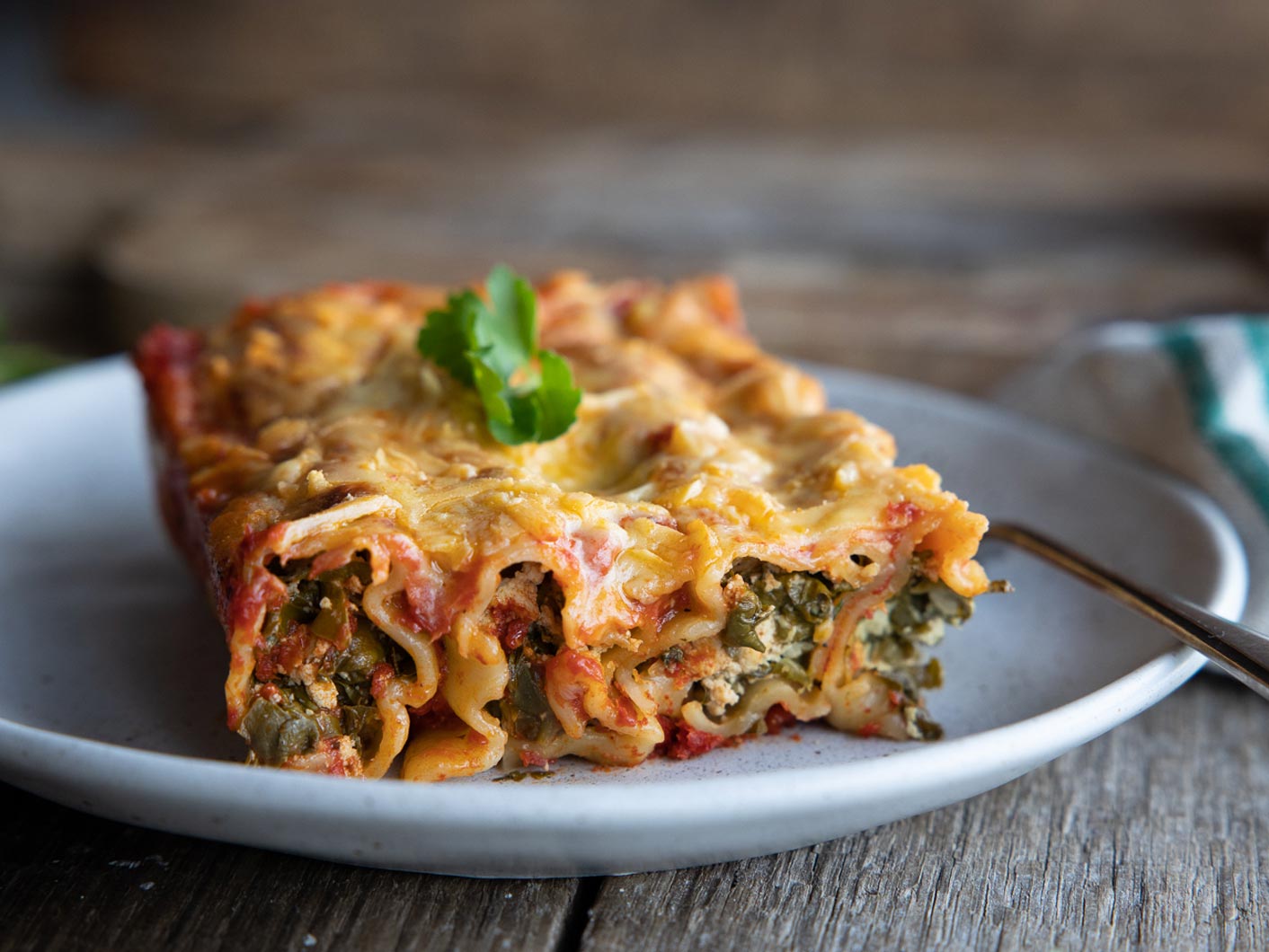 Vegan Ricotta & Spinach Cannelloni