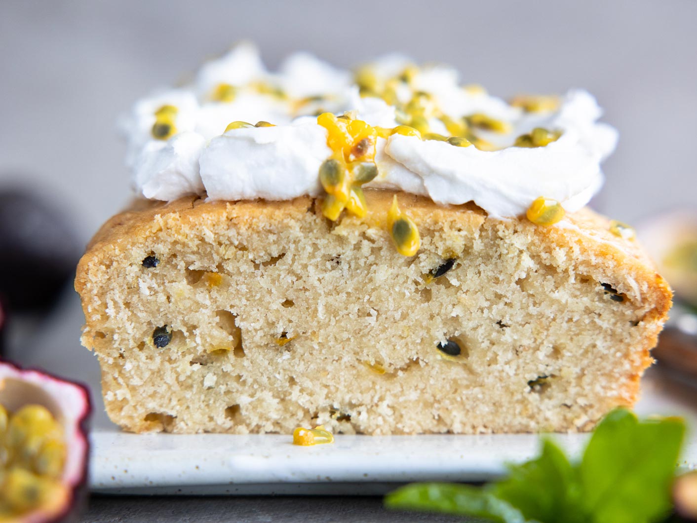 Passionfruit Loaf Cake