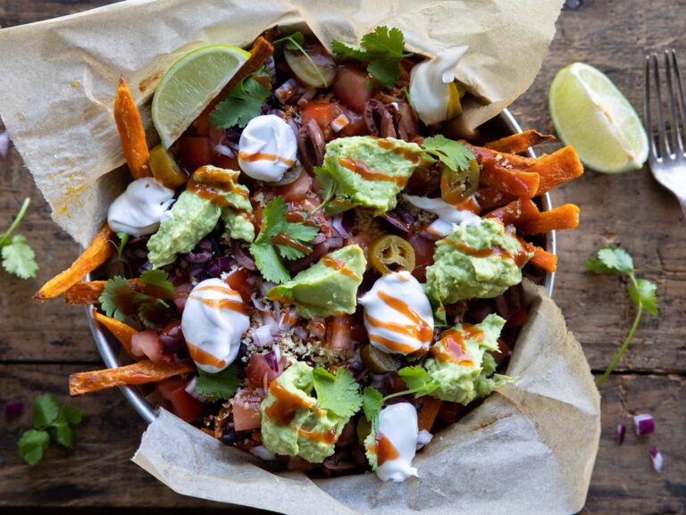 Nacho Loaded Sweet Potato Fries