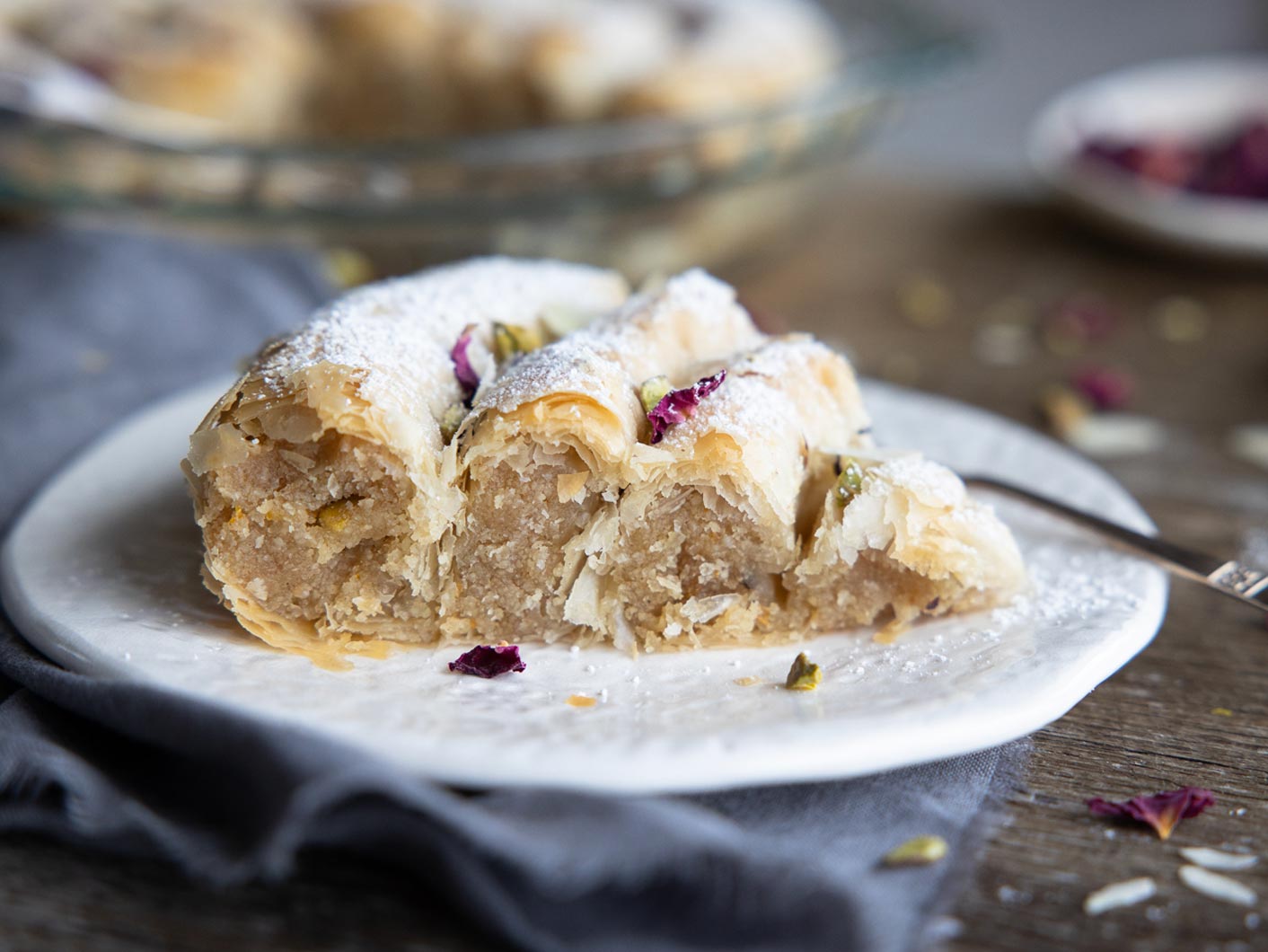 Moroccan Snake Cake (M'Hanncha)