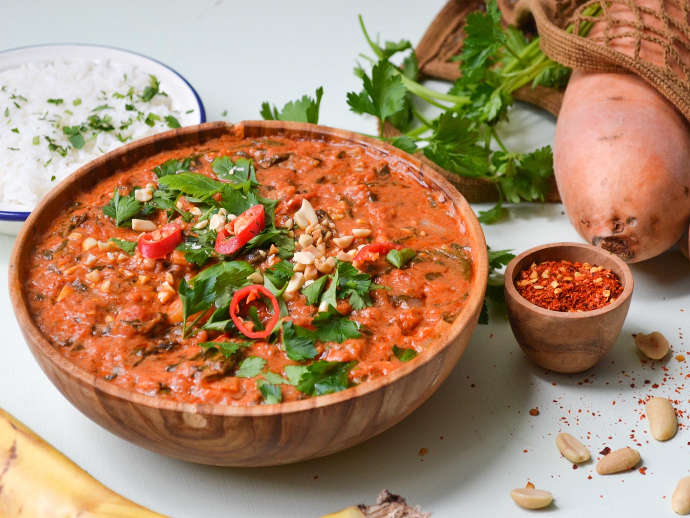 Spinach and Peanut Stew