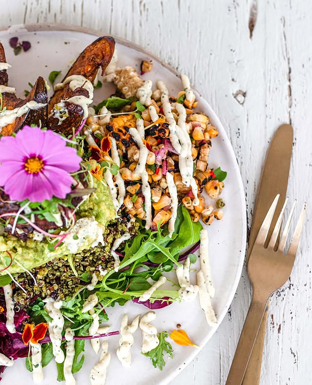 The Rainbow Salad from Milkman's Daughter. 