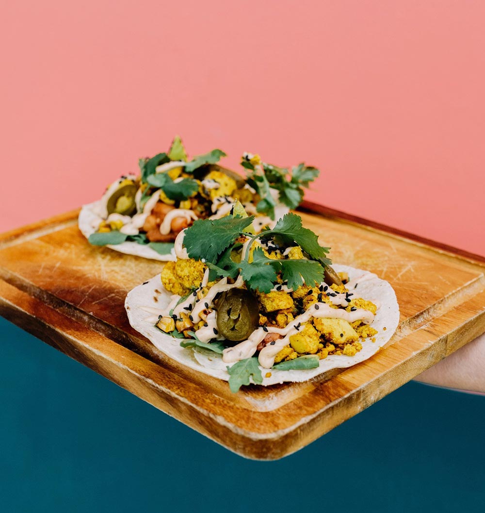 Vegan Heuvos Rancheros from BSKT Cafe.