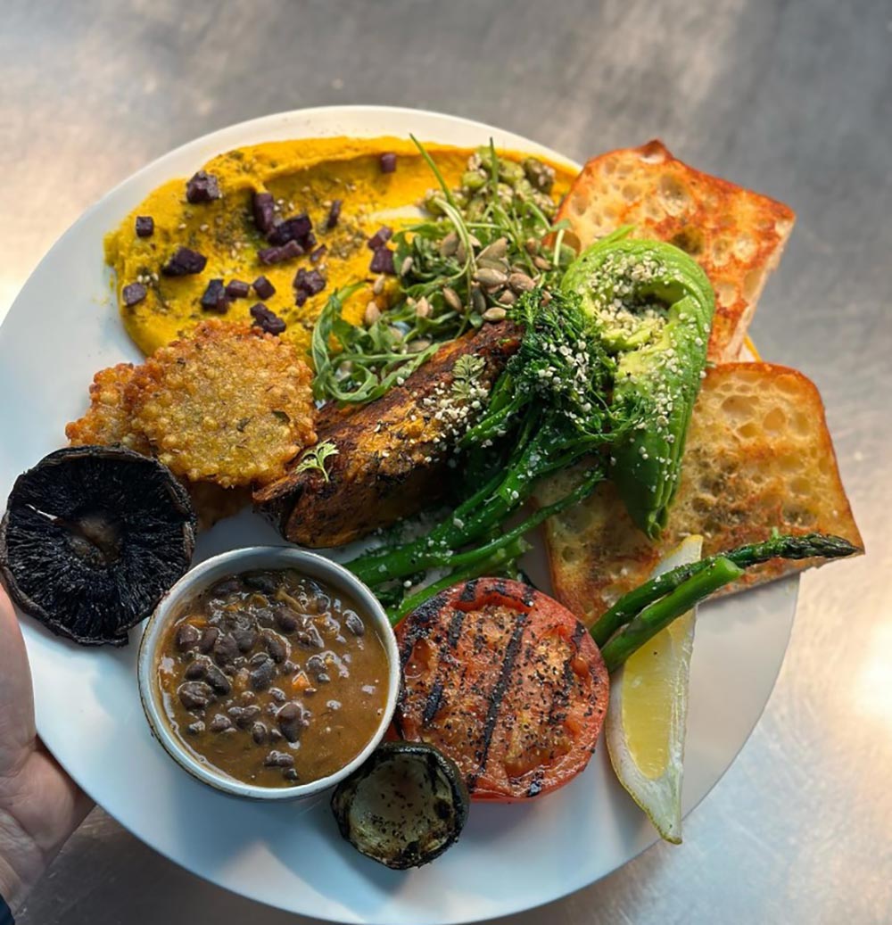 The vegan big breakfast at Chef N Fire.