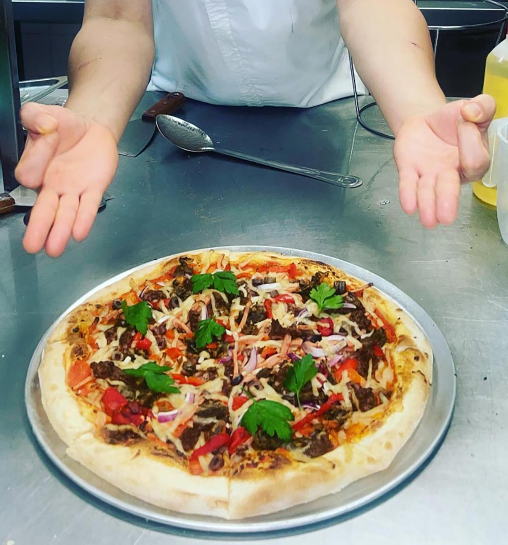 The Vegan Supremo Pizza from Locali Pizzeria