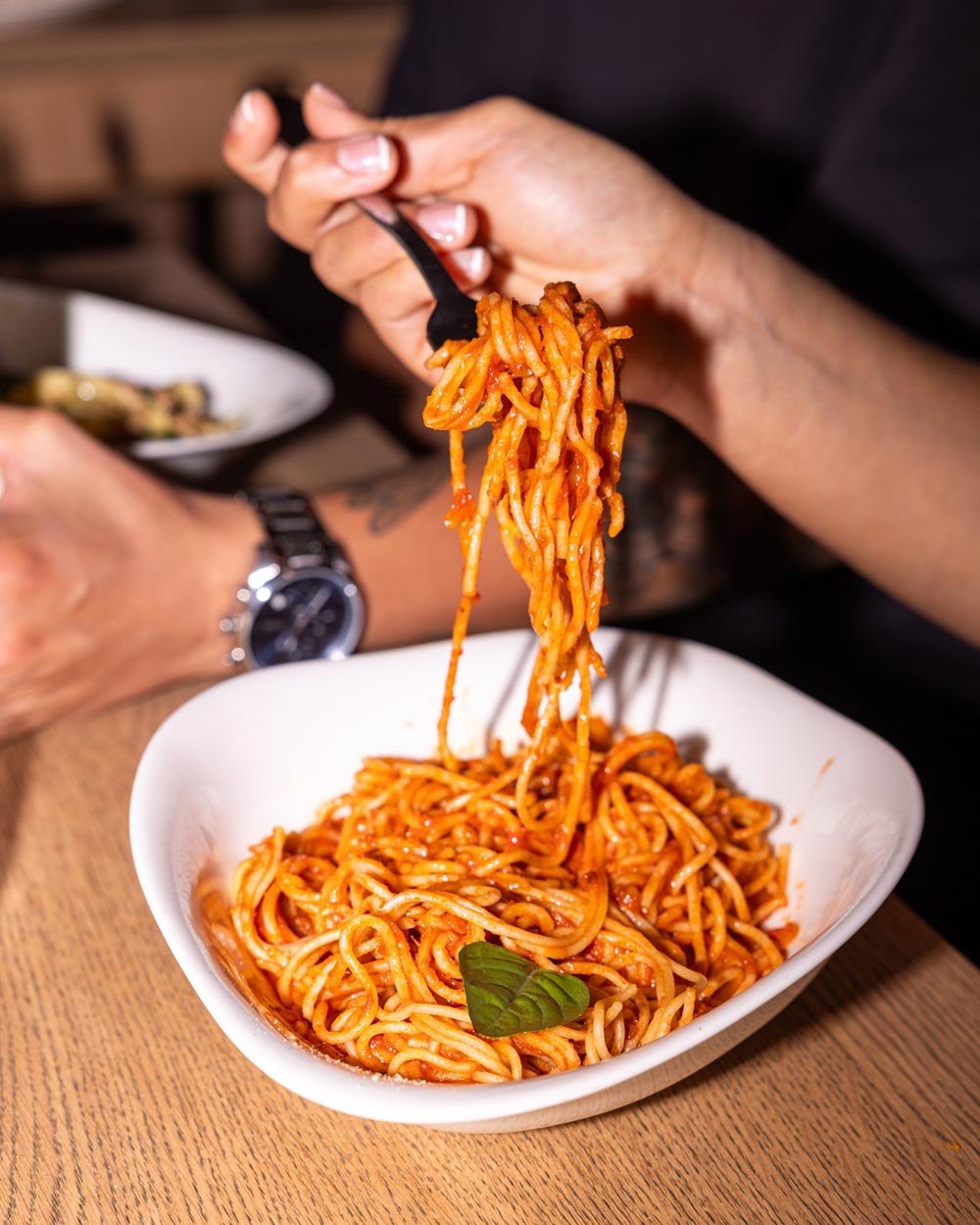 A pasta dish from Vapiano.