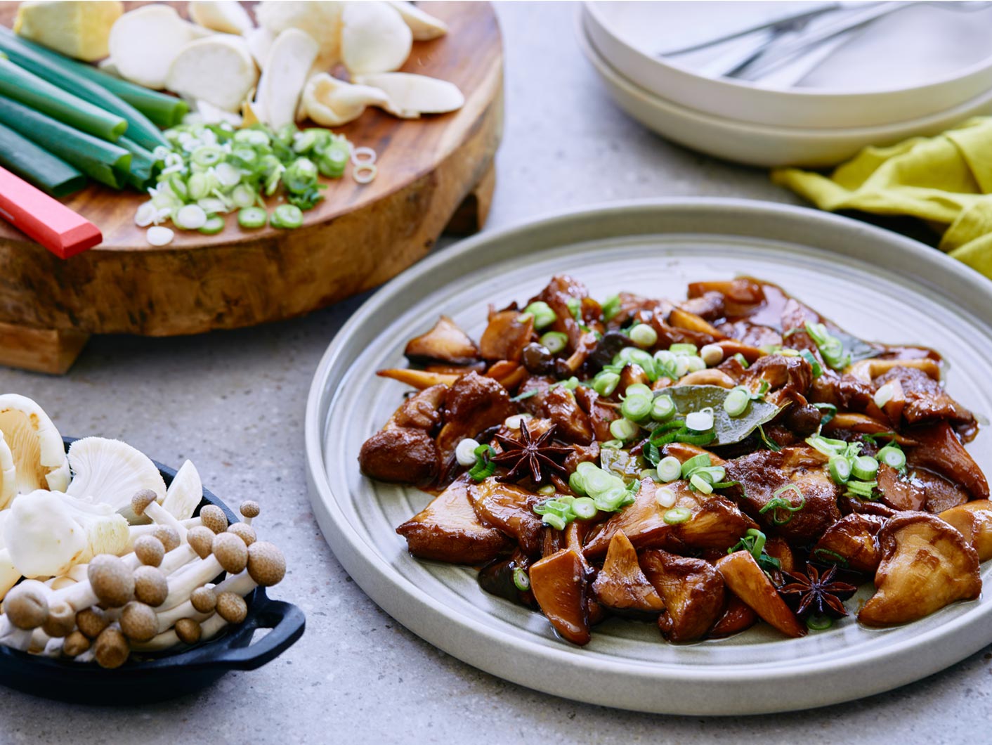 Sweet & Sour Mushrooms - VegKit.com
